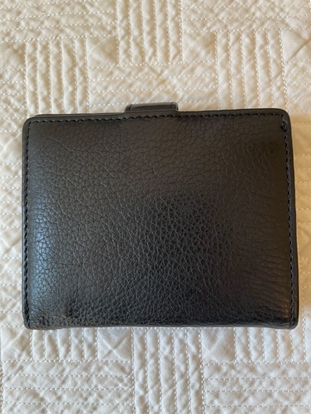 Margot New York Lizzie small bifold leather wallet in black - Picture 2 of 13